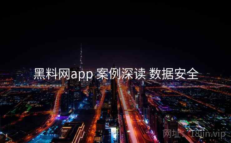 黑料网app 案例深读 数据安全