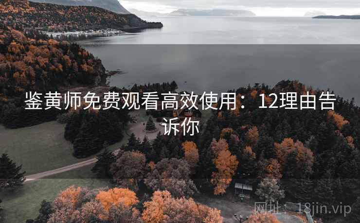 鉴黄师免费观看高效使用:12理由告诉你 鉴黄师免费观看高效使用:12理由告诉你